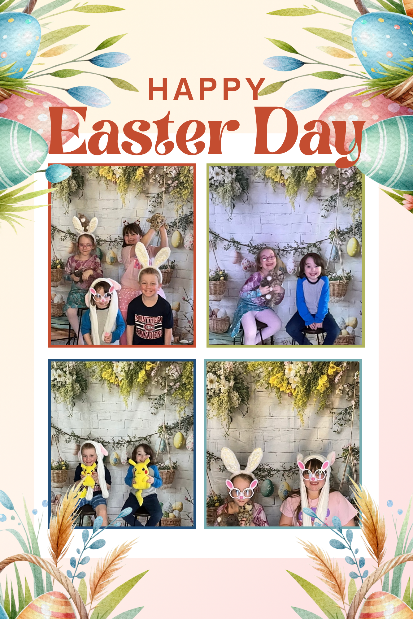 Pink and Beige Playful Easter