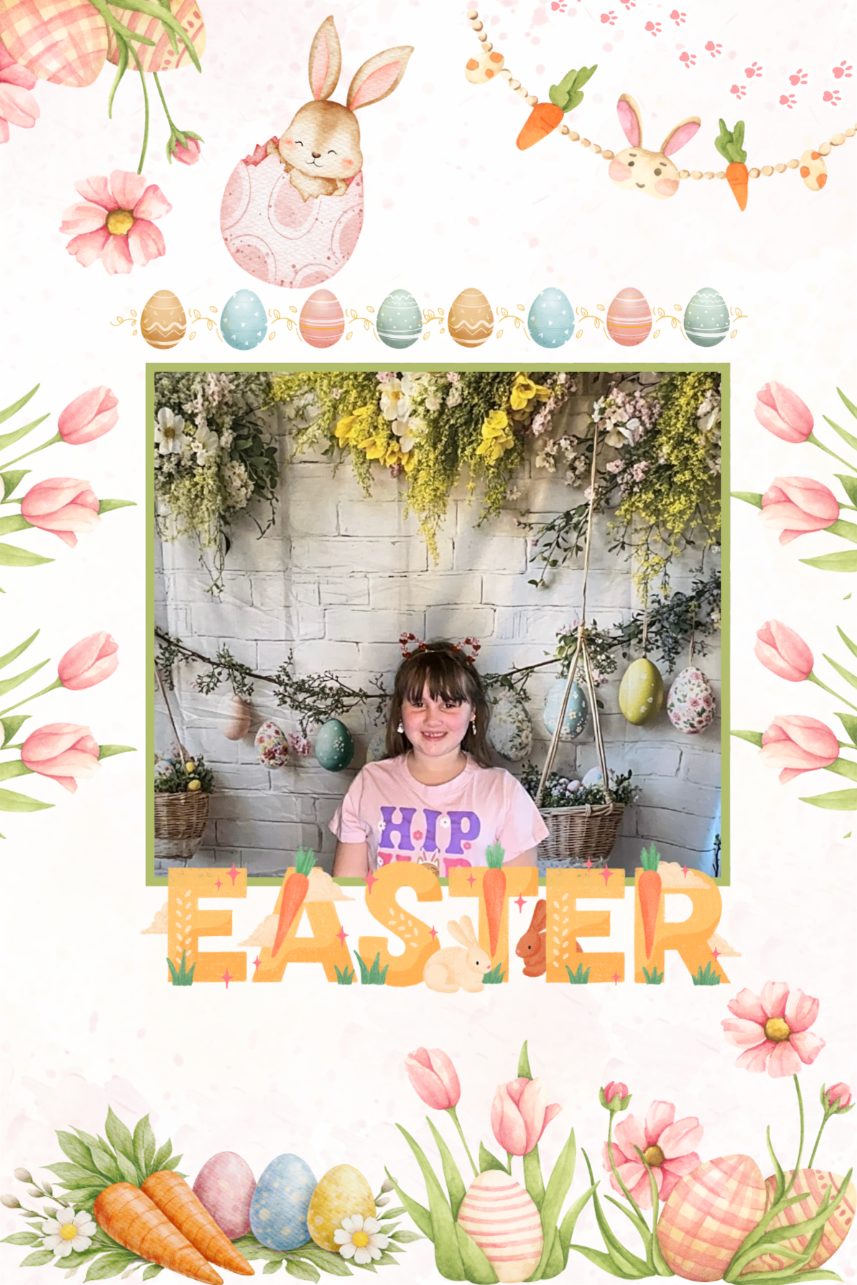 Pink and Pastel Watercolor Easter