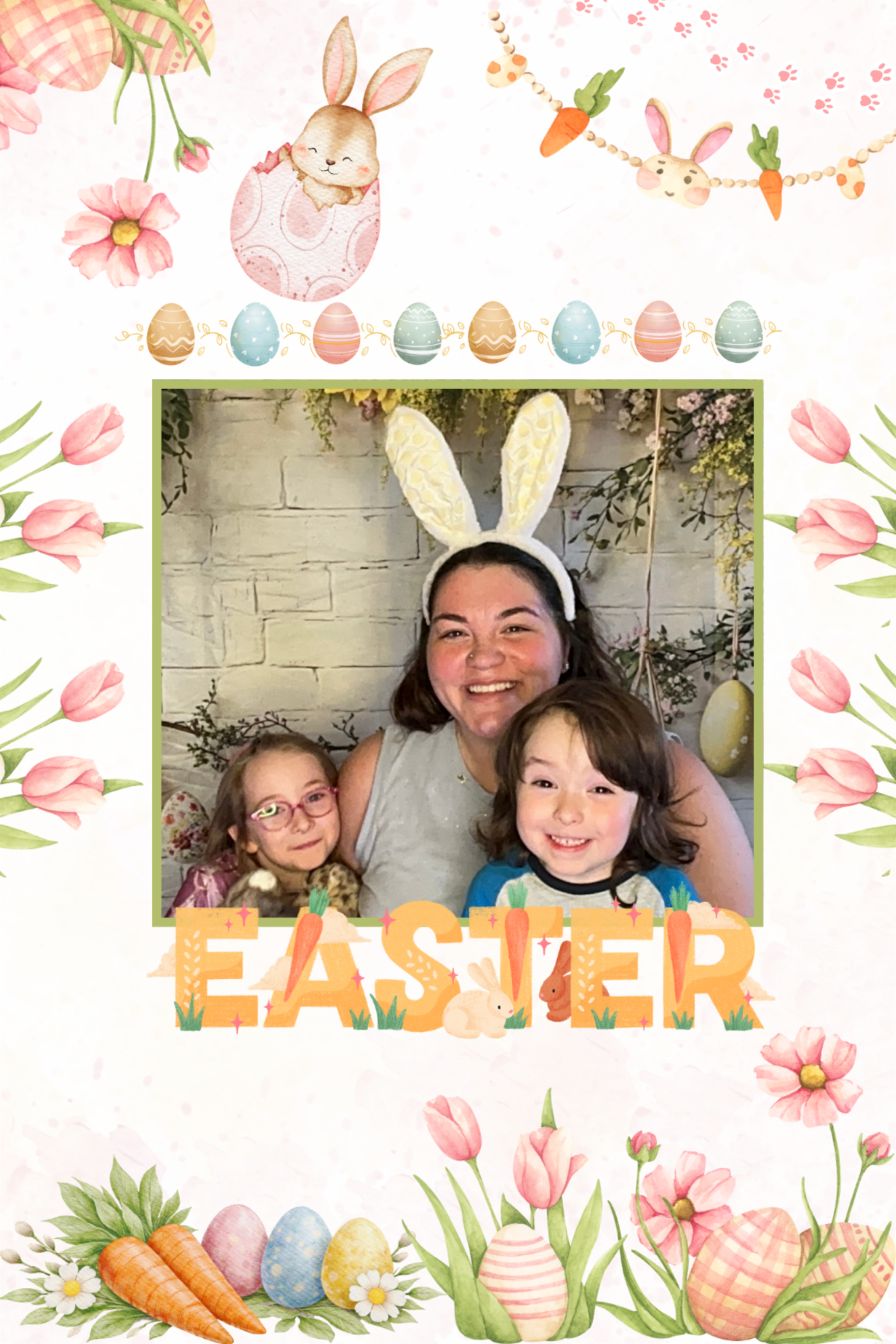 Pink and Pastel Watercolor Easter