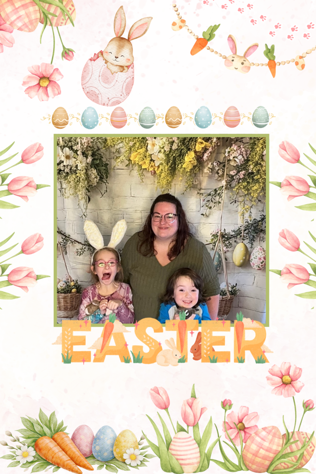 Pink and Pastel Watercolor Easter