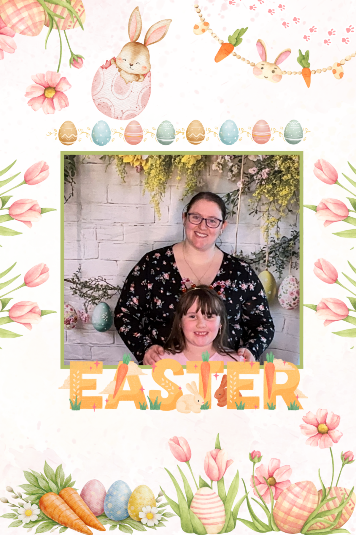 Pink and Pastel Watercolor Easter 